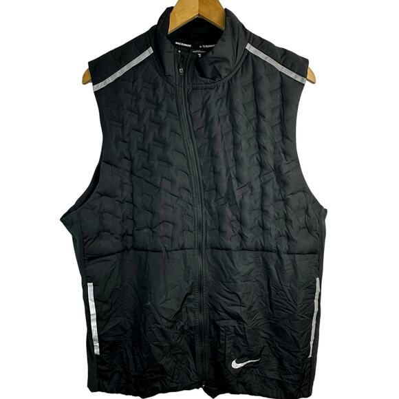 Nike Aeroloft Vest Size XL Black Nike Therma-FIT Running Cross Training Vest - Picture 1 of 8